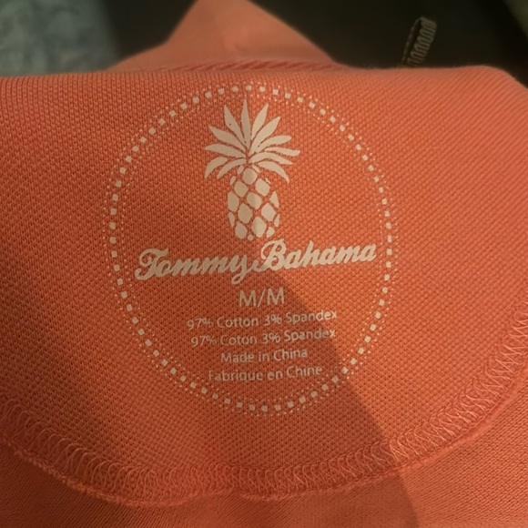 Tommy Bahama Shirt Dress Women Medium Orange Polo Short Sleeve Women’s - Picture 7 of 7